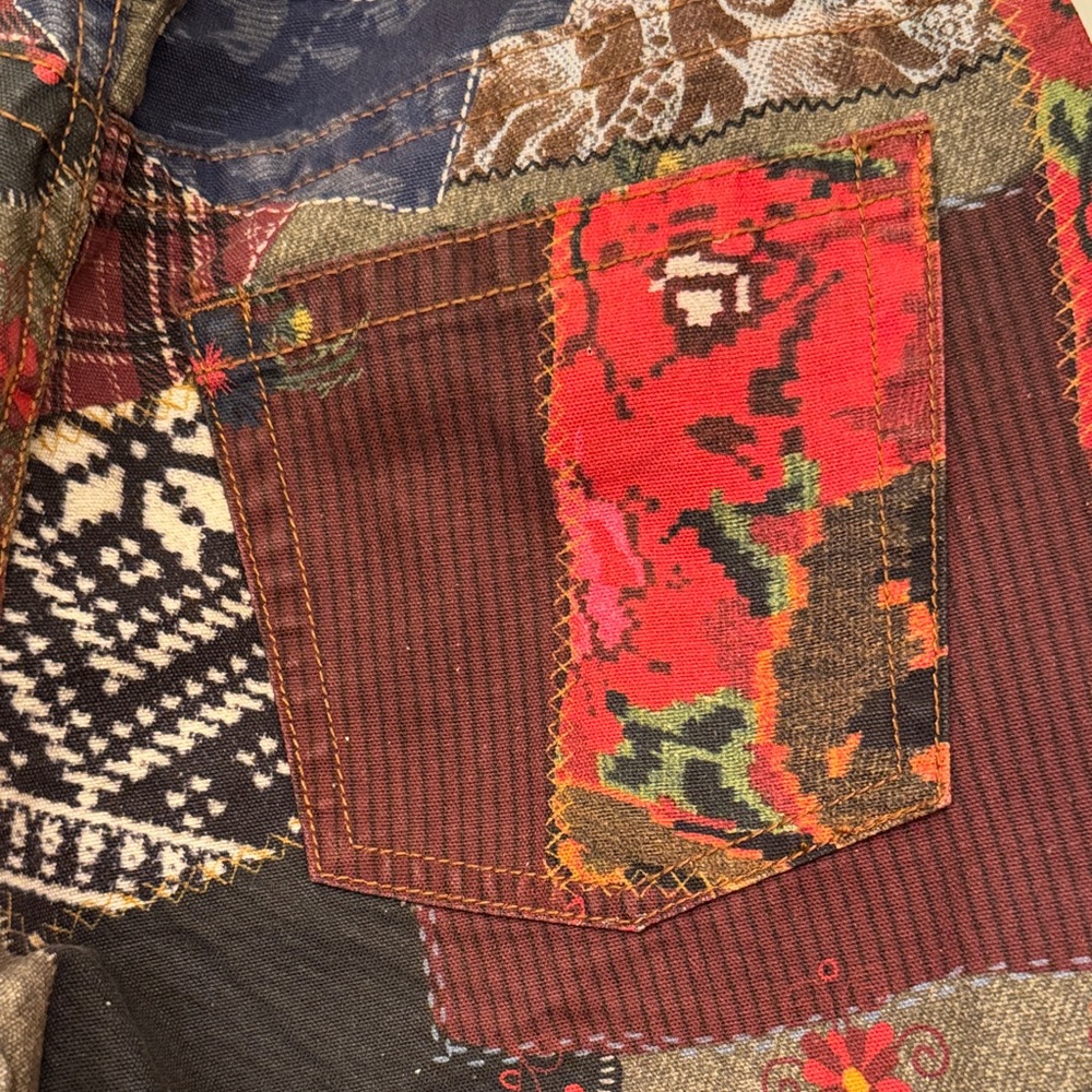 UO Patchwork Patterned Pants NWT - image 7